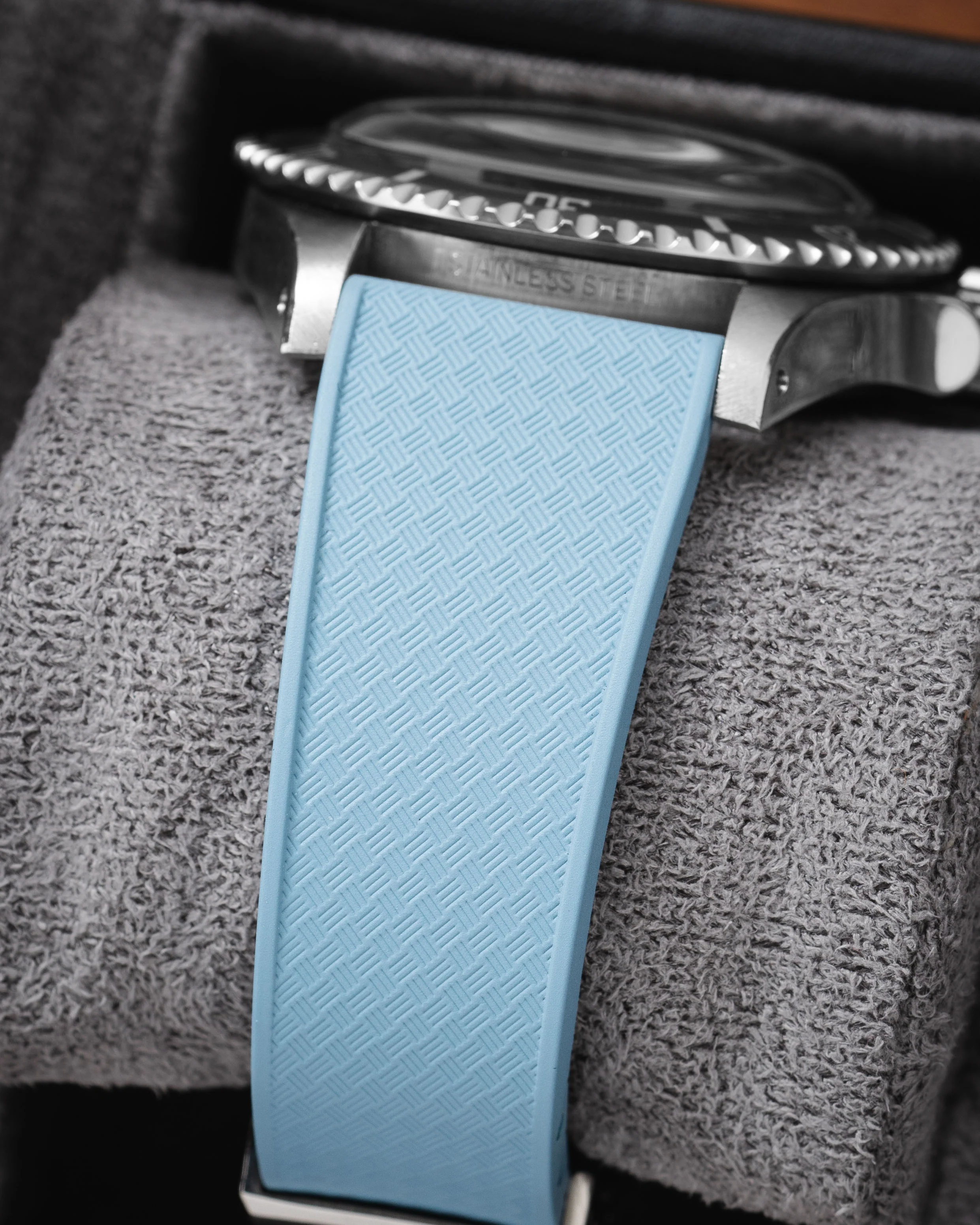 Baby Blue Tropical CTS Rubber Strap - Image 7
