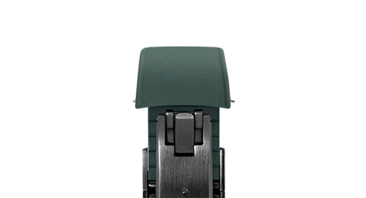 Emerald Green Curved CTS Rubber Strap - Image 11