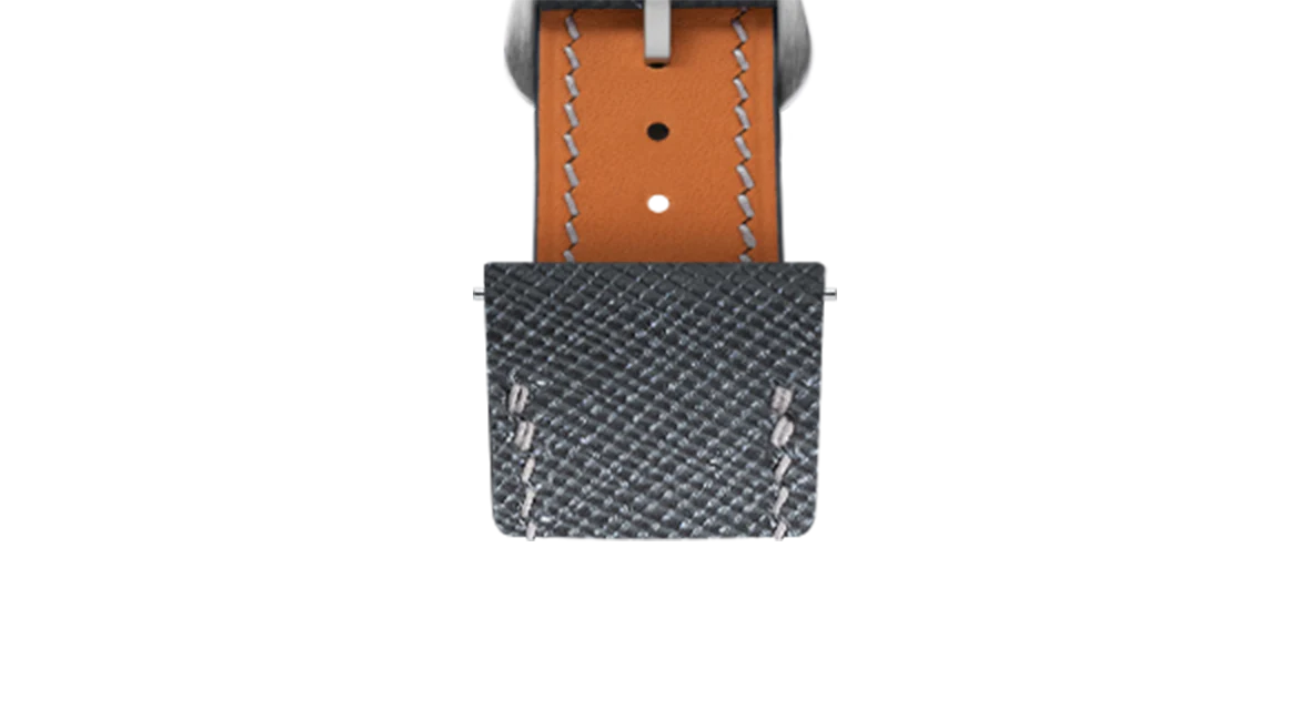 Grey Saffiano Strap for Cartier Santos-Dumont - Image 7
