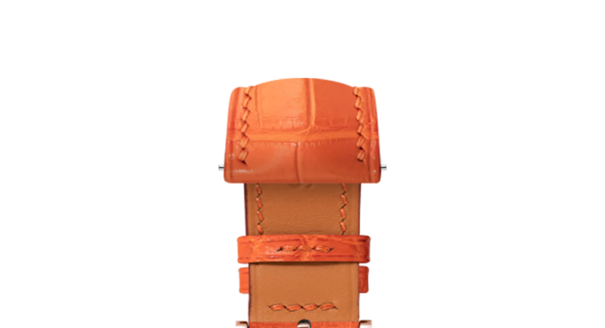 Matte Orange Alligator Signature Strap - Image 6
