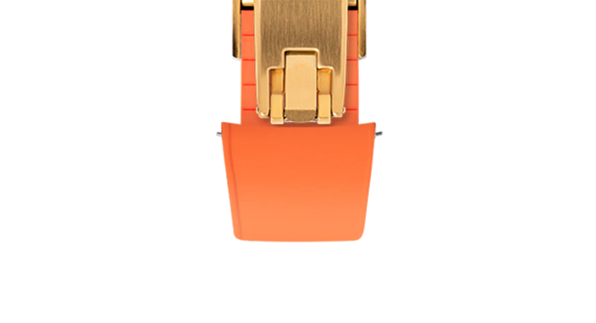 Orange Curved CTS Rubber Strap - Image 15