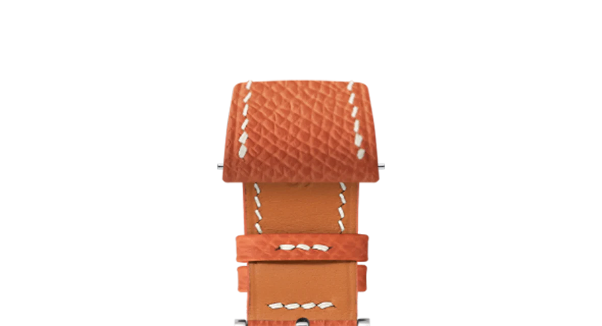 Orange Epsom Slim Strap - Image 4
