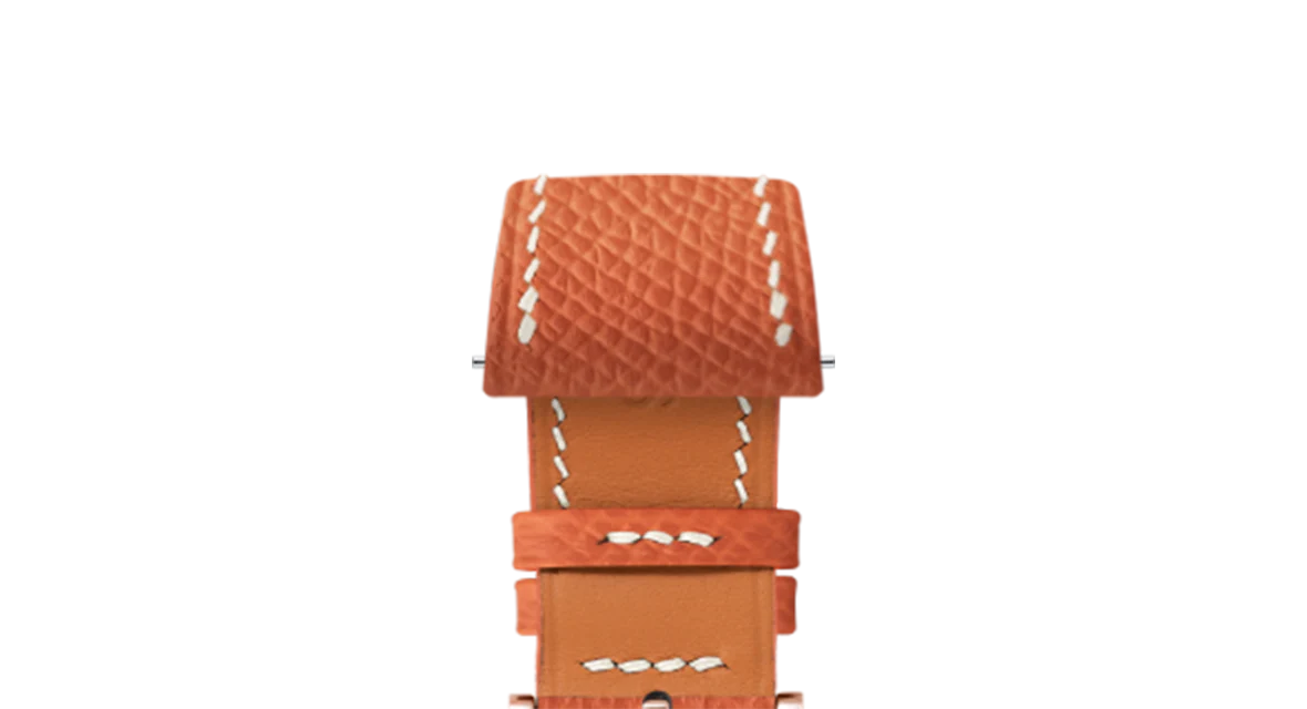 Orange Epsom Slim Strap - Image 6