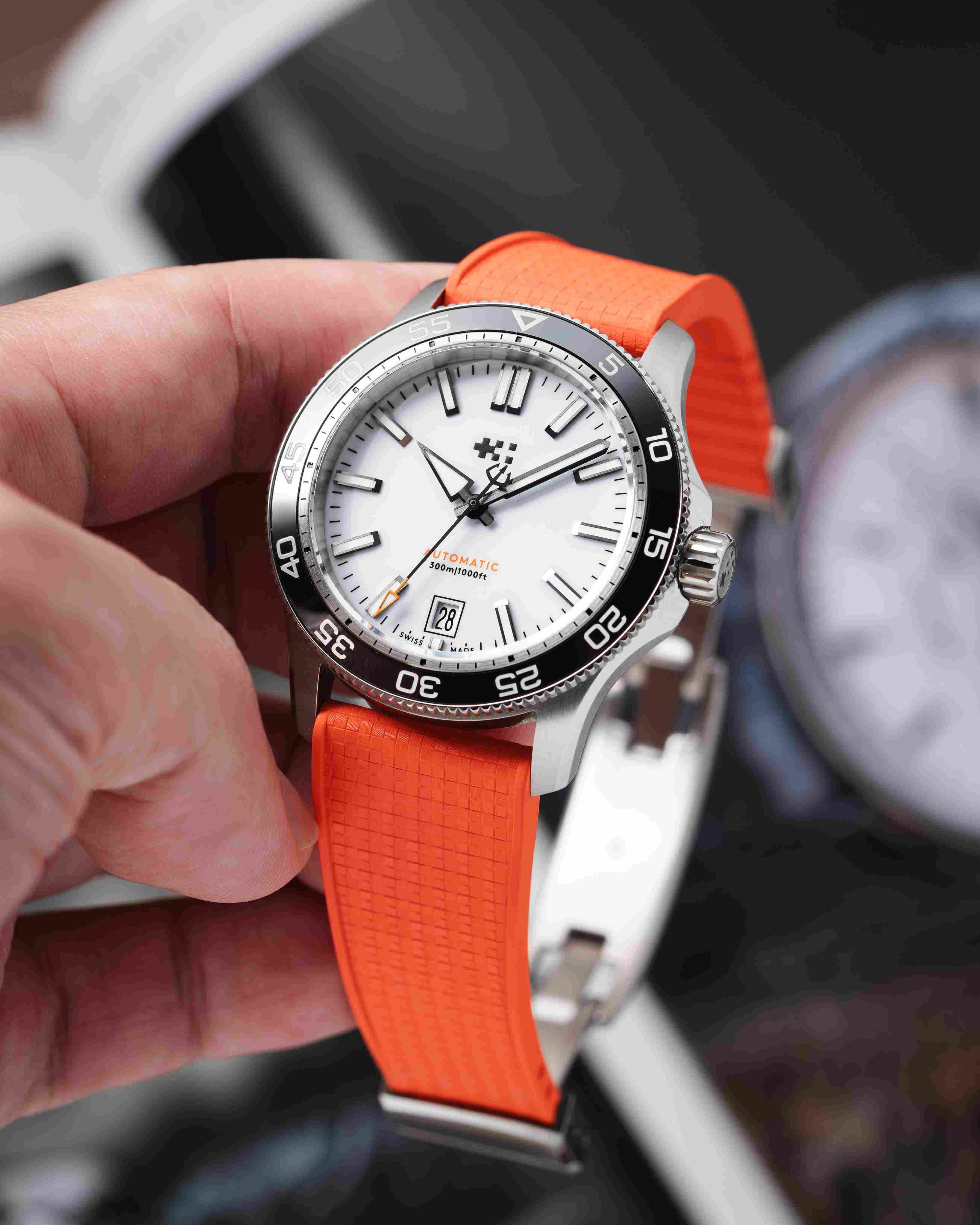 Orange Mosaic CTS Rubber Strap - Image 5